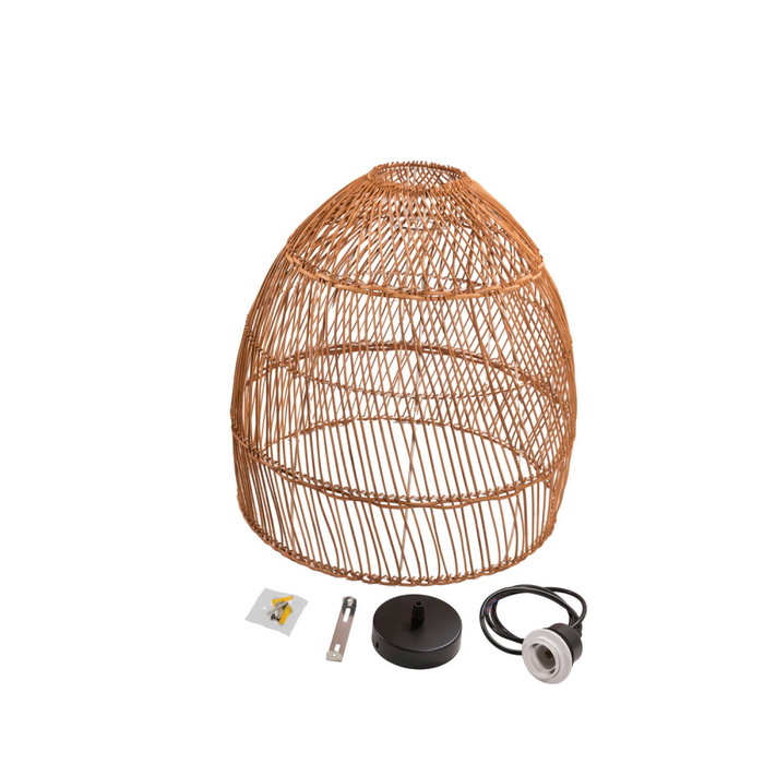Lámpara Colgante de Ratán Avondale Estilo Boho-Chic Lámpara Colgante de Ratán Avondale Estilo Boho-Chic