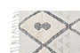 DKD Home Decor Alfombra de Algodón Rombos Beige 120x180x1 cm