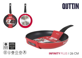 Quttin Sartén Infinity 26 cm Roja Soft Antiadherente (6 Unidades) inevitable