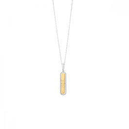 Secrecy Collar con Colgante BE BRAVE de Plata de Ley y Diamante