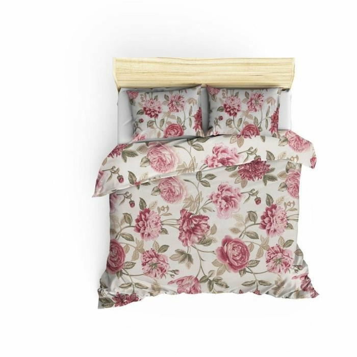 Aucune Juego de cama Crema con funda nórdica y 2 fundas de almohada
