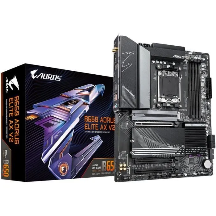 Gigabyte B650 AORUS ELITE AX V2 AM5 DDR5 Wi-Fi 6E Placa Base GIG1707619723029 Gigabyte B650 AORUS ELITE AX V2 AM5 DDR5 Wi-Fi 6E Placa Base GIG1707619723029
