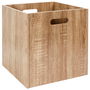 Home Deco Factory Cesta Orden Madera Industriel 30x30 cm