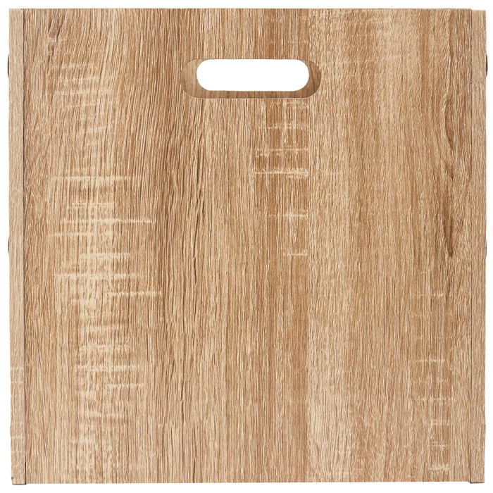 Home Deco Factory Cesta Orden Madera Industriel 30x30 cm
