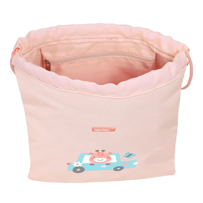 Bolsa Mochila con Cuerdas Safta Jirafa Coral 26 x 34 x 1 cm Bolsa Mochila con Cuerdas Safta Jirafa Coral 26 x 34 x 1 cm