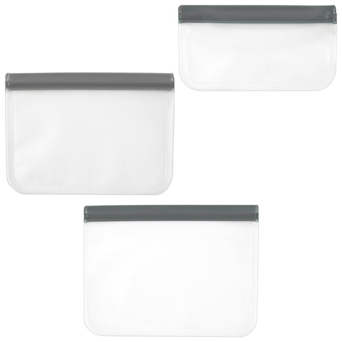 Cook Concept Juego de 3 Bolsas Conservación Reutilizables Translúcidas Lavables Aptas Congelador Medidas Varias