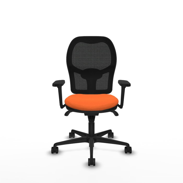 PIQUERAS Y CRESPO Silla de oficina Jorquera Naranja y Negro