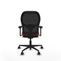 PIQUERAS Y CRESPO Silla de oficina Jorquera Naranja y Negro
