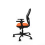 PIQUERAS Y CRESPO Silla de oficina Jorquera Naranja y Negro