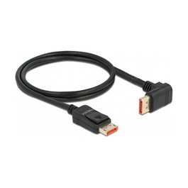 DeLOCK Cable DisplayPort a DisplayPort 8K 60Hz 1m con conector angular 90°