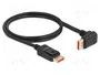 DeLOCK 87054 Cable DisplayPort 1.4 con conector angular 90°, 8K 60 Hz, 1 m
