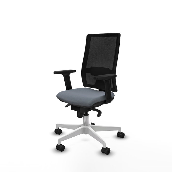 PIQUERAS Y CRESPO Silla de oficina Horna con mecanismo Sincro, Gris y Negro PIQUERAS Y CRESPO Silla de oficina Horna con mecanismo Sincro, Gris y Negro