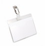 Durable 8106-19 Caja 25 Identificadores Transparentes con Pinza 60x90 mm