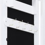 Home Deco Factory Armario Joyero De Pie Con Espejo Verona Repisas Cajones Ganchos 37.5x34x145 Cm