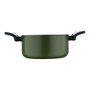 San Ignacio Cacerola Experto Ø20 x 10 cm Aluminio Prensado Antiadherente Verde Inducción Tapa Cristal pq-7764c