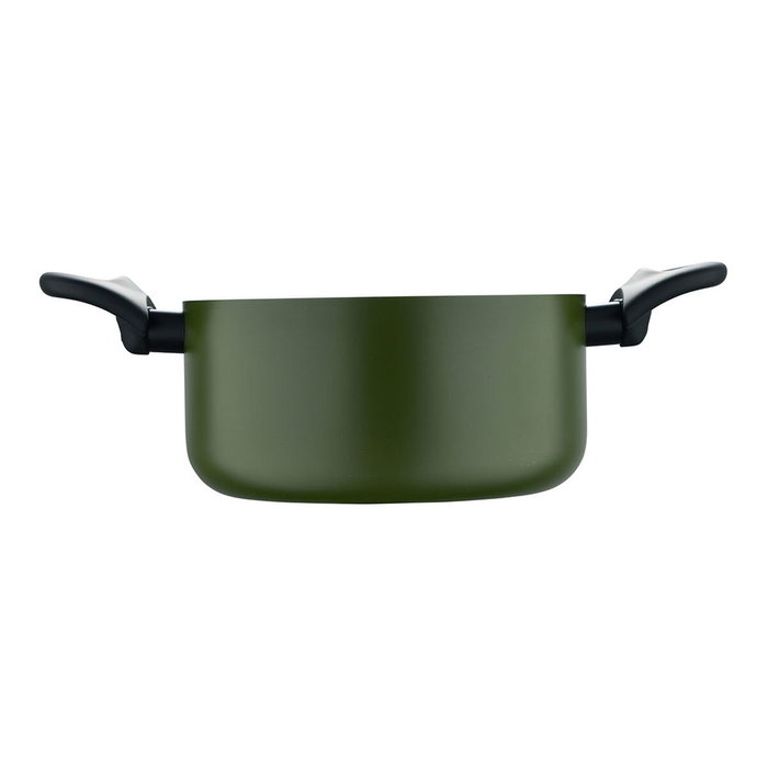 San Ignacio Cacerola Experto de aluminio prensado, ø20 x 10 cm, verde