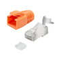 LogiLink Pack de 10 conectores modulares RJ45 Cat.6A STP pass through