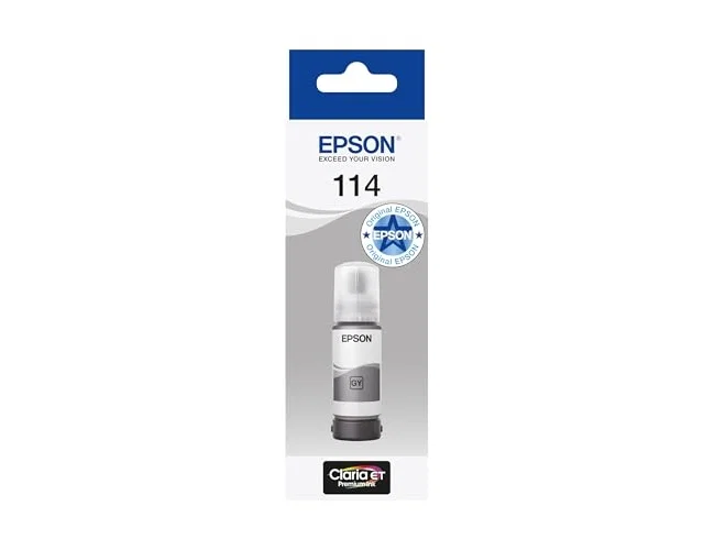 Epson Botella de Tinta Negra Pigmentada 114 de 70 ml para EcoTank ET-8500 / ET-8550