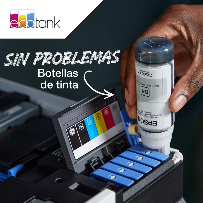 Epson T114 Negro Botella de Tinta Pigmentada 70ml