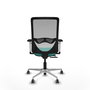 PIQUERAS Y CRESPO Silla de oficina Zulema con mecanismo Sincro/Traslack Turquesa y Gris