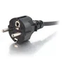 C2G Cable de Alimentación 88543 - 2 Metros Negro, 16 AWG, Conector Europeo CEE7/7 Macho a IEC 320 C13 Hembra, para PC, Monitor, Impresora