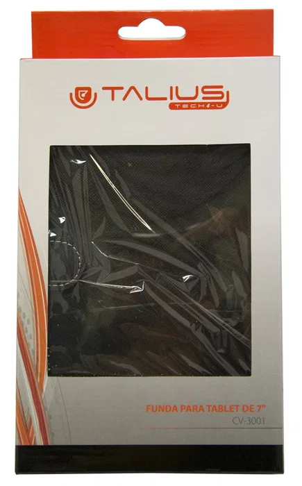Talius CV-3001 Funda Libro para Tablet de 7" (17,8 cm) Negro - Soporte Ajustable y Cierre Magnético