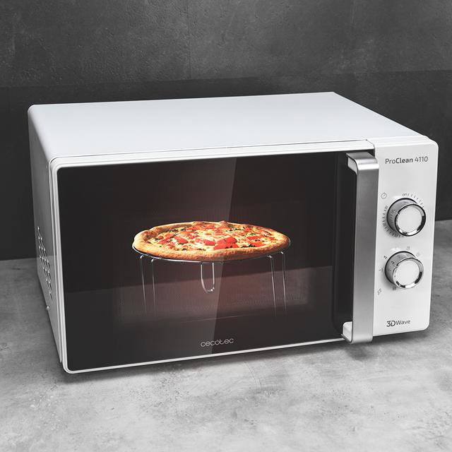 Cecotec ProClean 4110 Microondas con Grill de 23 L, 700 W, Blanco