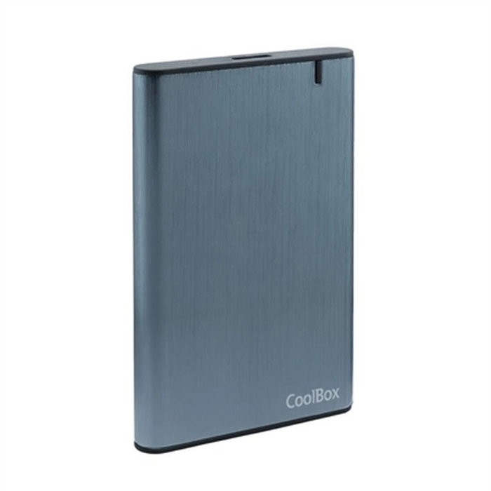 Coolbox SlimChase A-2550 Carcasa Externa para SSD y HDD SATA de 2.5 pulgadas, Gris