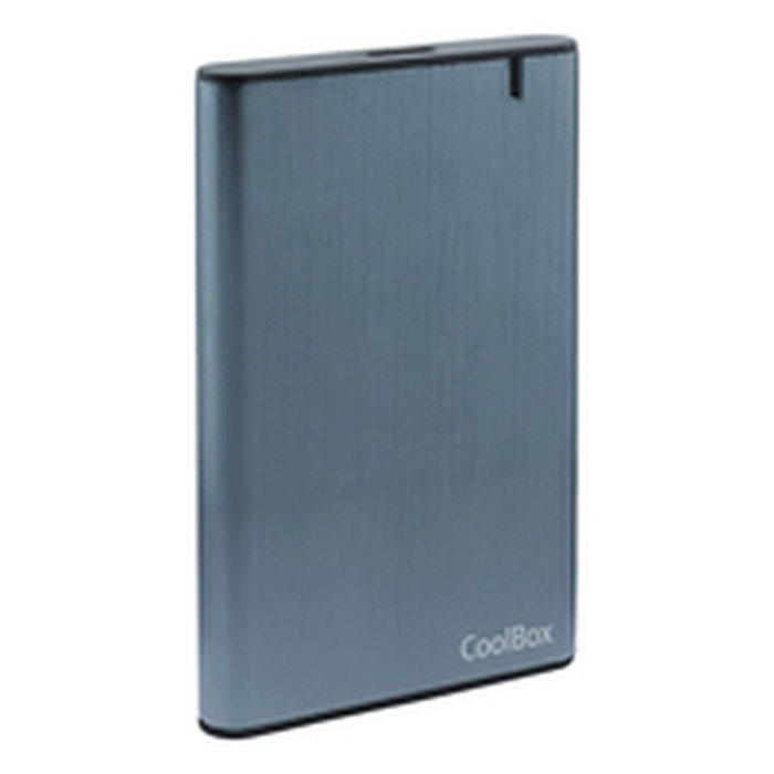 Coolbox SlimChase A-2550 Carcasa Externa para SSD y HDD SATA de 2.5 pulgadas, Gris