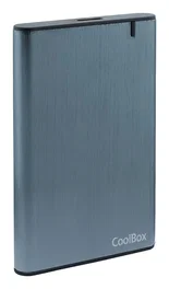 Coolbox SlimChase A-2550 Carcasa Externa para SSD y HDD SATA de 2.5 pulgadas, Gris