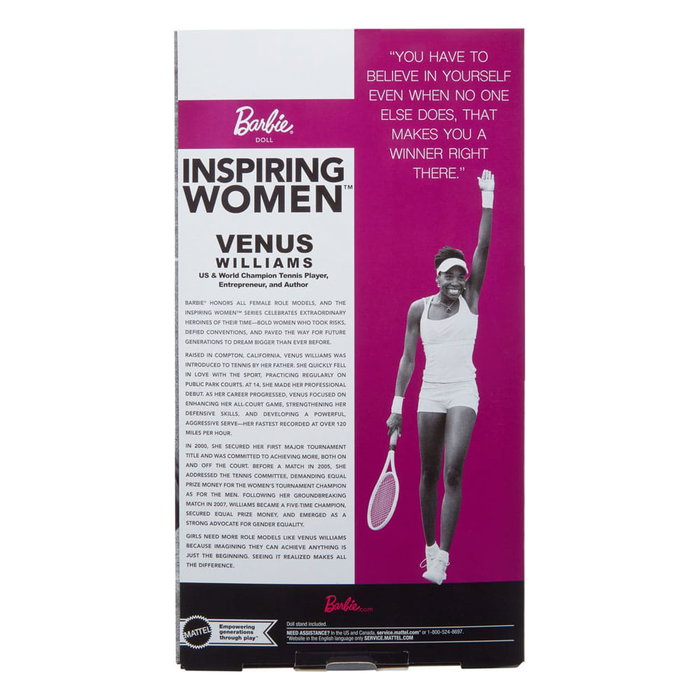 Barbie Signature Inspiring Women Muñeca Venus Williams Barbie Signature Inspiring Women Muñeca Venus Williams