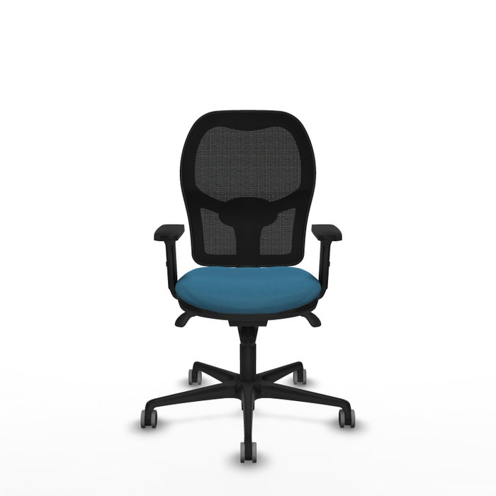 PIQUERAS Y CRESPO Silla de oficina Jorquera con mecanismo Sincro, verde petróleo y negro PIQUERAS Y CRESPO Silla de oficina Jorquera con mecanismo Sincro, verde petróleo y negro
