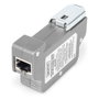 Digitus DN-95421 Protector de Sobretensión PoE RJ45 Montaje en Riel DIN Gris IP40 Zinc 115g