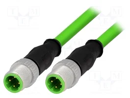 HARTING Cable para Sensores M12 Macho/Macho 4 Pines 0,5m
