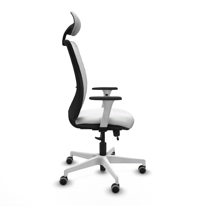 PIQUERAS Y CRESPO Silla de oficina Zulema con mecanismo Sincro/Traslack, Blanco