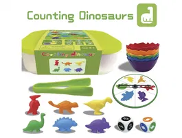 Amaya Juego de Clasificación y Conteo de Dinosaurios +3 Años 72 Mini Dinosaurios