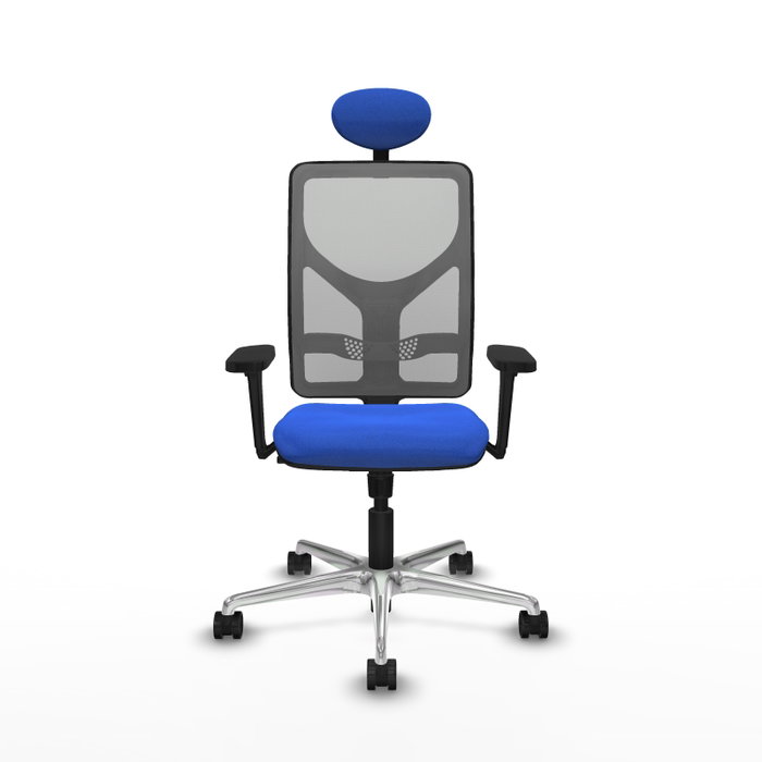 PIQUERAS Y CRESPO Silla de oficina Motilla con mecanismo Sincro, Azul y Gris PIQUERAS Y CRESPO Silla de oficina Motilla con mecanismo Sincro, Azul y Gris