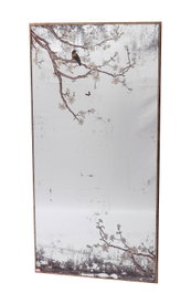 DKD Home Decor Espejo de Pared con Diseño de Ramas en Negro y Dorado Envejecido