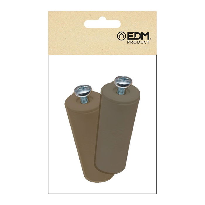 Edm Tope Persiana PR08 Marrón 40 mm 2 Unidades
