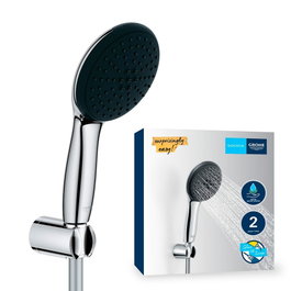 Grohe Vitalio star 110 Conjunto de ducha con mango 2 funciones, flexo y soporte de pared
