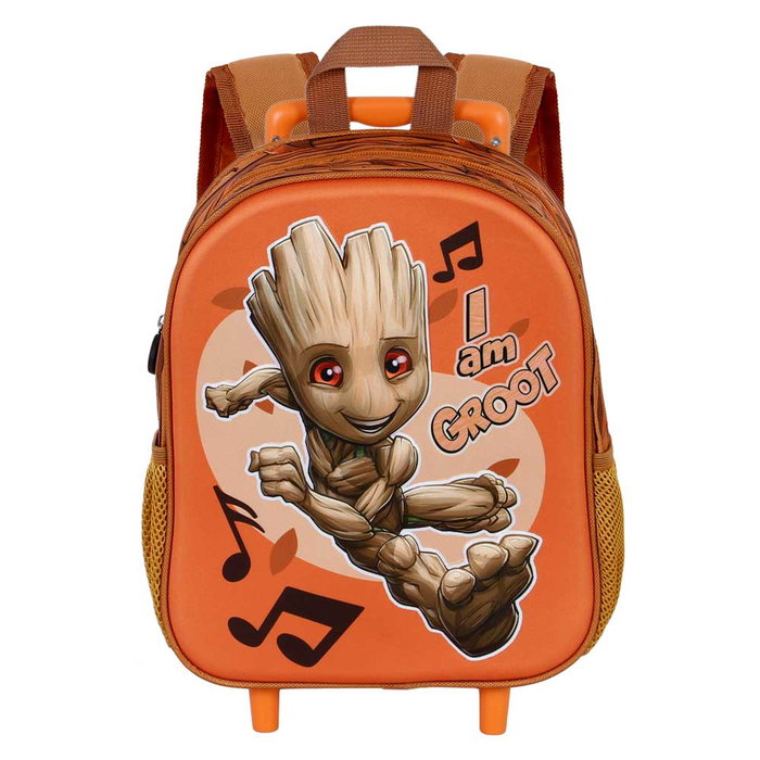 Marvel I am Groot Mochila Infantil 3D con Ruedas Pequeña Soundtrack Multicolor 7L 30cm