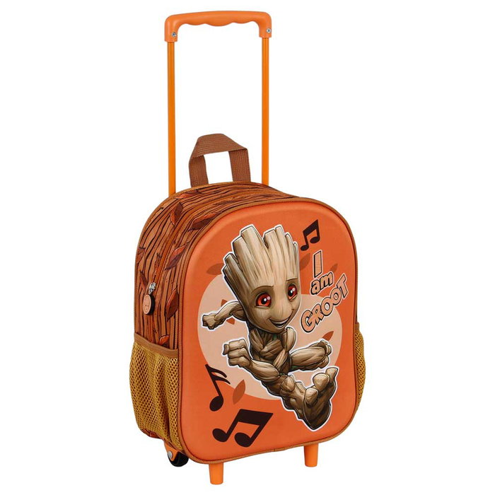 Marvel I am Groot Mochila Infantil 3D con Ruedas Pequeña Soundtrack Multicolor 7L 30cm
