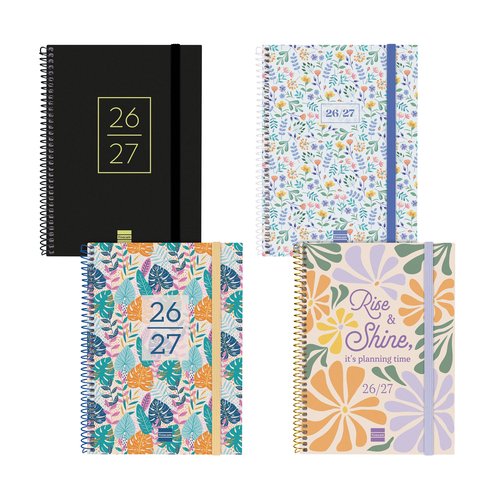 Finocam Agenda Escolar Catalán Secundaria 2026-27 Espiral Tapa PP Pack de 8 Finocam Agenda Escolar Catalán Secundaria 2026-27 Espiral Tapa PP Pack de 8