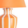 Lámpara Mesa Naranja Cerámica-Tejido 22 X 22 X 31 cm