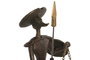 DKD Home Decor Figura de Resina Quijote / Sancho Panza sobre Caballo en Bronce