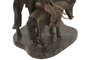 DKD Home Decor Figura de Resina Quijote / Sancho Panza sobre Caballo en Bronce