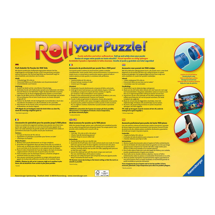 Ravensburger Roll your Puzzle! Tapete de almacenamiento Negro Ravensburger Roll your Puzzle! Tapete de almacenamiento Negro