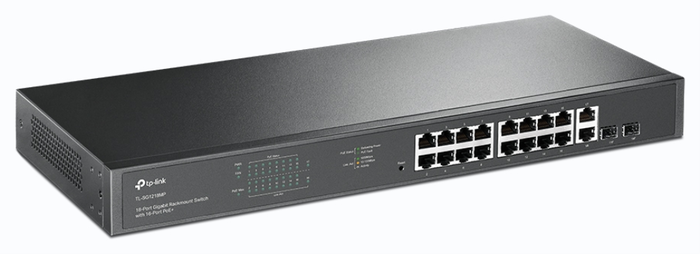TP-Link TL-SG1218MP Switch Gigabit PoE+ con 18 puertos y 2 ranuras SFP