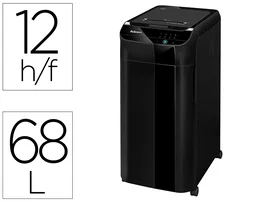 Fellowes AutoMax 350C Destructora Automática de Corte en Partículas, Negro