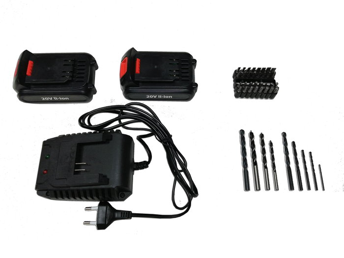 TALOX Taladro Profesional con 2 Baterías Li-Ion 20V, Maletín y Accesorios